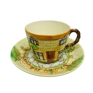 Beswick Cottage Ware Teacup And Saucer Pottery England Vintage Replacement Y2K